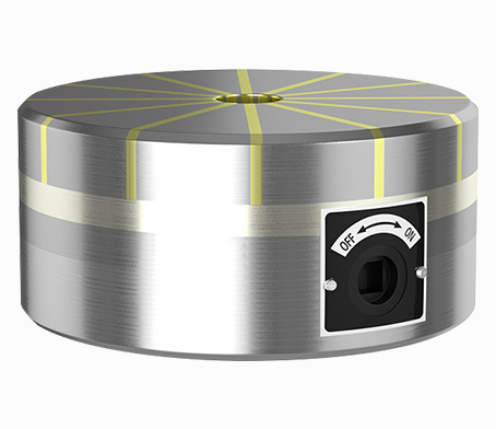 Circular radial permanent magnet chuck