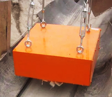 Permanent magnet suspended iron remover