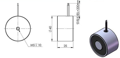 Circular electromagnet principle use precautions